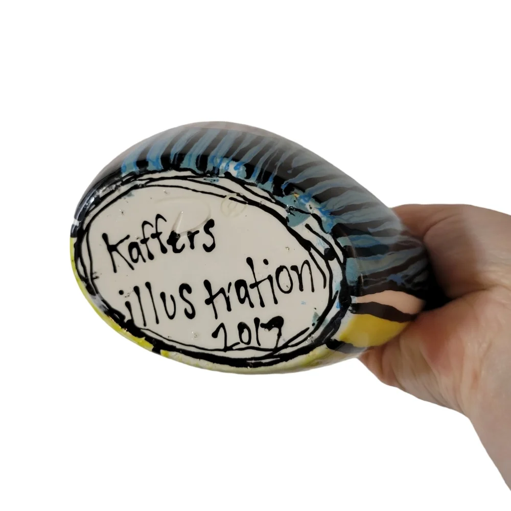 Kaffers Illustrations Pottery Pitcher Hand Crafted
